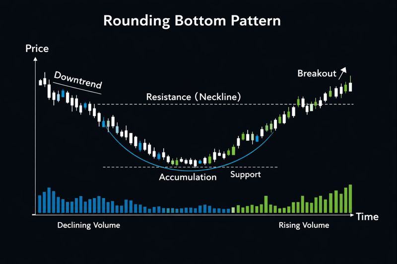 How to Identify the Rounding Bottom Pattern